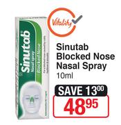Sinutab Blocked Nose Nasal Spray-10ml