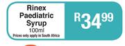 Rinex Paediatric Syrup-100ml