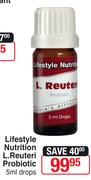 Lifestyle Nutrition L.Reuteri Probiotic-5ml Drops