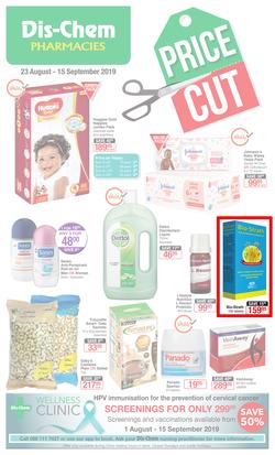 Dis-chem : Price Cut (23 Aug - 15 Sept 2019), page 1