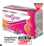 PreggiSelect Value Pack-180 Tablets