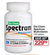 Dis-Chem Spectrum Multivitamin-120 Tablets