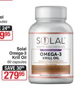 Solal Omega 3 Krill Oil-60 Capsules