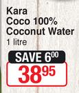 Kara Coco 100% Coconut Water-1Ltr