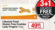 Lifestyle Food Gluten Free Cookies Lady Fingers-150g Each