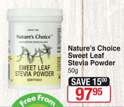 Nature's Choice Sweet Leaf Stevia Powder-50g