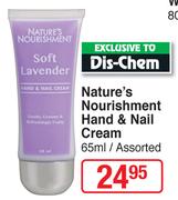 Nature's Nourishment Hand & Nail Cream-65g