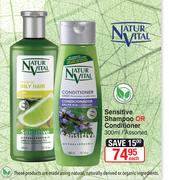 Naturvital Sensitive Shampoo Or Conditioner 300ml-Each