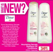 Dove Nourishing Secrets Shampoo Or Conditioner 250ml-Each