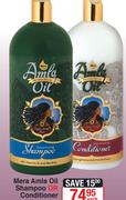 Mera Amla oil Shampoo or Conditioner 1 Litre-Each