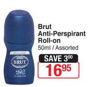 Brut Anti-Perspirant Roll On 50ml-Each