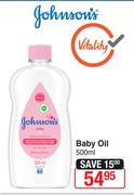 Johnson's Baby Oil-500ml