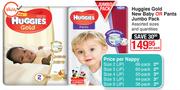 Huggies Gold New Baby Or Pants Jumbo Pack-Per Pack