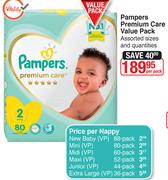 Pampers Premium Care Value Pack-Per Pack