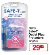 Baby Safe-T Outlet Plug Protectors-12's Per Pack