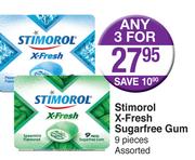 Stimorol X-Fresh Sugarfree Gum 9 Pieces-For 3
