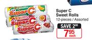Super C Sweet Rolls 12 Pieces-Each