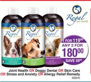 Regal Joint Health Or Doggy Dental Or Skin Care Or Stress And Anxiety Or Allergy Relief Remedy-For 1