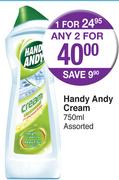 Handy Andy Cream 750ml-For 1