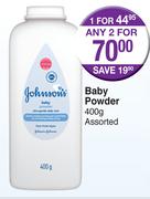Johnson's Baby Powder Assorted-400g 