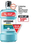 Listerine Zero Mouthwash Value Pack-1Litre