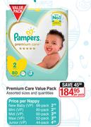 Pampers Premium Care Value Pack Assorted Sizes & Quantities-Per Pack