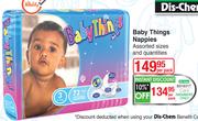 Baby Things Nappies Assorted Sizes & Quantities-Per Pack