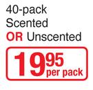 Lil-Lets Smartfit Cushioned Pantyliners 40 Pack Scented Or Unscented-Per Pack