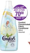 Comfort Concentrated Fabric Conditioner 800ml-Each