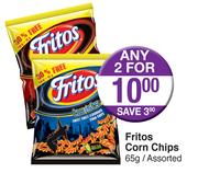 Fritos Corn Chips 65g-For Any 2