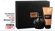 007 For Women EDT-30ml Plus Shower Gel-150ml