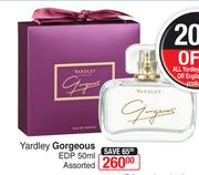 Yardley Gorgeous EDP Assorted-50ml
