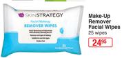 Skin Strategy Make Up Remover Facial Wipes-25 Wipes