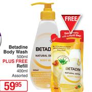 Betadine Body Wash Assorted-500ml