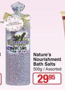 Nature's Nourishment Bath Salts-500g
