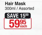 Garnier Hair Mask-300ml Each