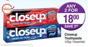 Closeup Toothpaste-2x125ml 