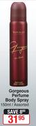 Yardley Gorgeous Perfume Body Spray Assorted-150ml