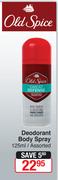 Old Spice Deodorant Body Spray Assorted-125ml