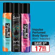 Impulse Perfumed Body Spray 90ml-Each