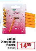 Glide Max Ladies Disposable Razors 5 Pack