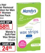 Mandy's Soft Feel Wax Strips 12 Pack