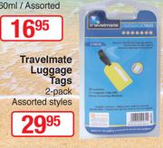 Travelmate Luggage Tags 2 Pack Assorted Styles