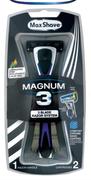 Magnum 3 3 Blade Razor System Razor Handle Plus 2 Cartridges