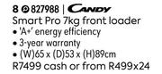 Candy Smart Pro 7Kg Front Loader Washing Machine 827988