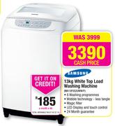 Samsung 13kg White Top Load Washing Machine WA13F5S2UWW/F