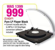 Ion Pure LP Player Black