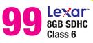 Lexar 8GB SDHC Class 6