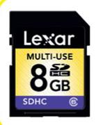 Lexar 8GB SDHC Class 6