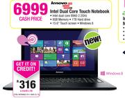 Lenovo Intel Dual Core Touch Notebook